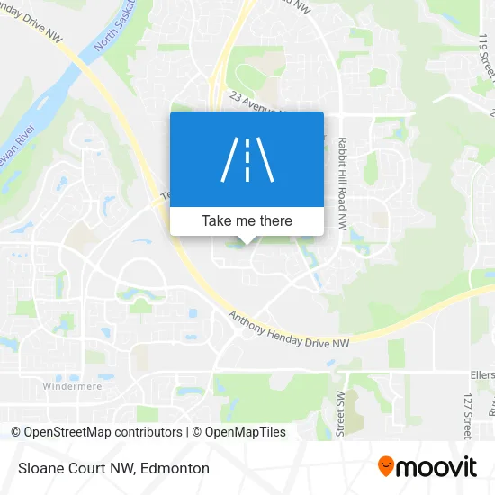 Sloane Court NW map
