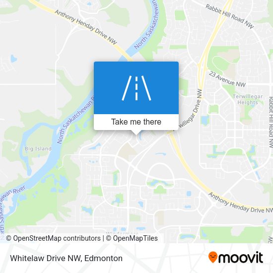 Whitelaw Drive NW map