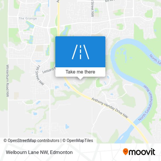 Welbourn Lane NW map