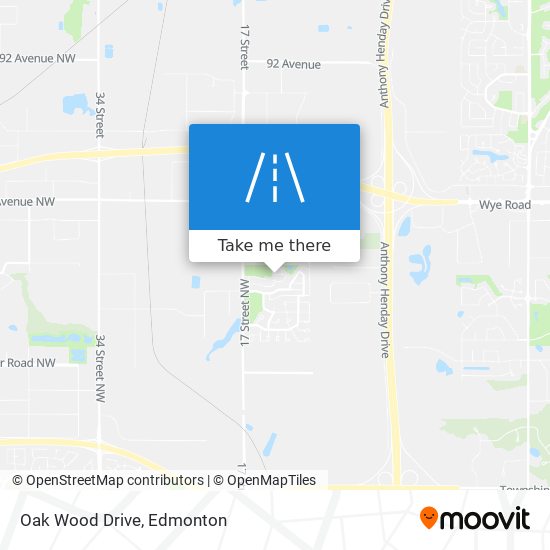 Oak Wood Drive map