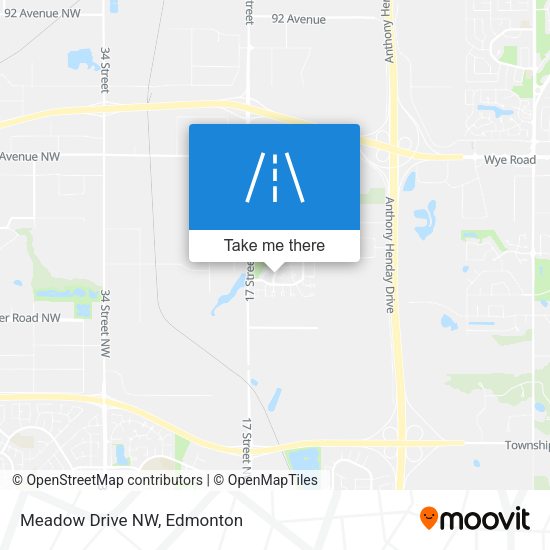 Meadow Drive NW map