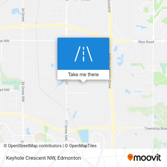 Keyhole Crescent NW map