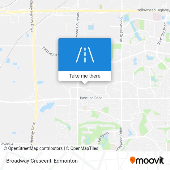 Broadway Crescent map