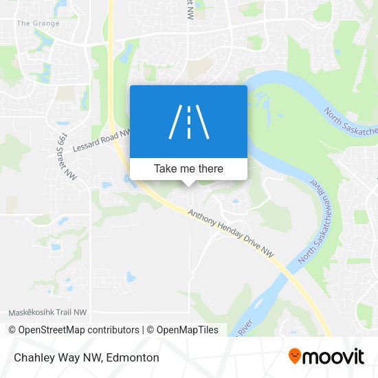 Chahley Way NW map