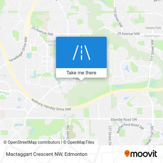 Mactaggart Crescent NW map