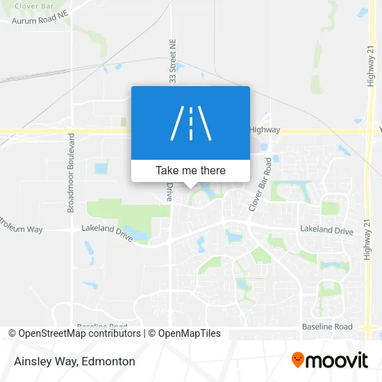Ainsley Way map