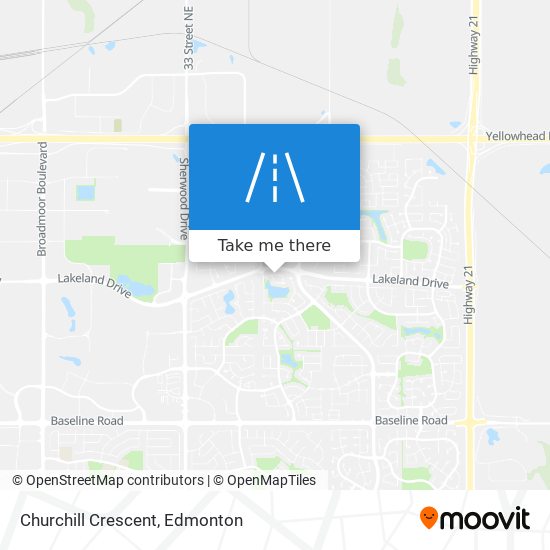 Churchill Crescent map