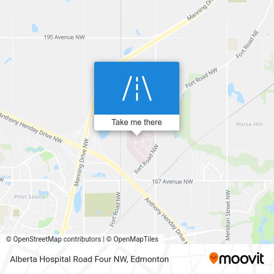 Alberta Hospital Road Four NW map