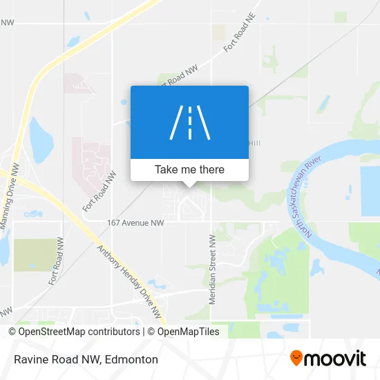 Ravine Road NW map
