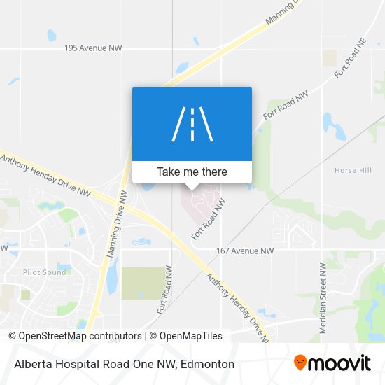 Alberta Hospital Road One NW plan