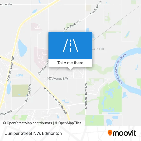 Juniper Street NW map