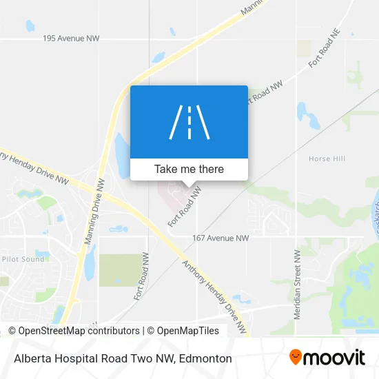 Alberta Hospital Road Two NW map