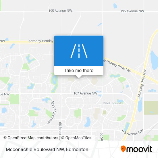 Mcconachie Boulevard NW map