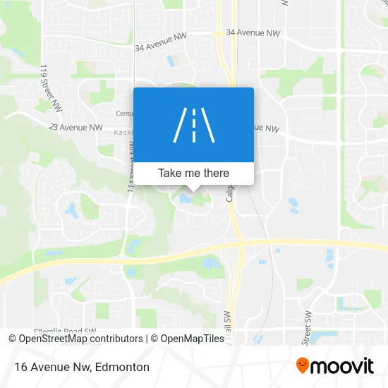 16 Avenue Nw map