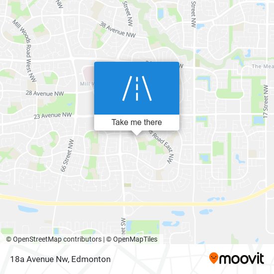 18a Avenue Nw map