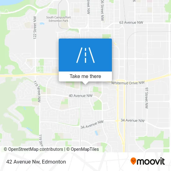 42 Avenue Nw map