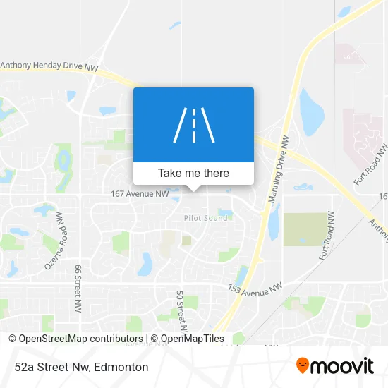 52a Street Nw map