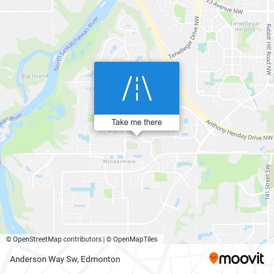 Anderson Way Sw map