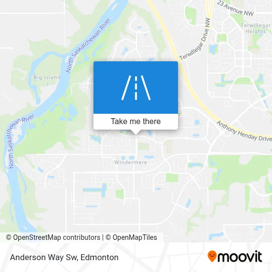 Anderson Way Sw map
