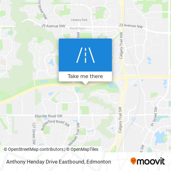 Anthony Henday Drive Eastbound plan
