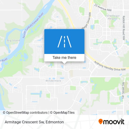 Armitage Crescent Sw map
