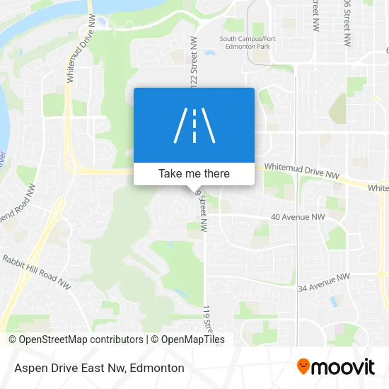 Aspen Drive East Nw map