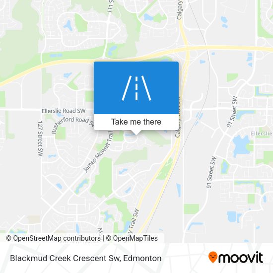Blackmud Creek Crescent Sw map