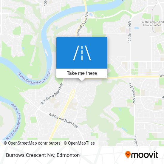 Burrows Crescent Nw map