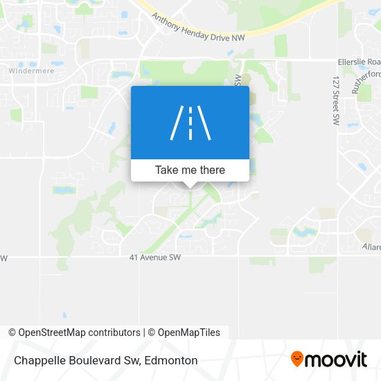 Chappelle Boulevard Sw map