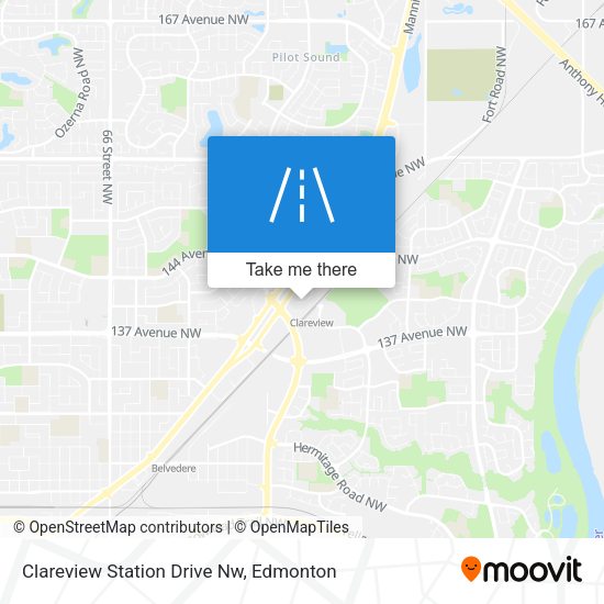 Clareview Station Drive Nw map