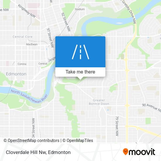 Cloverdale Hill Nw map