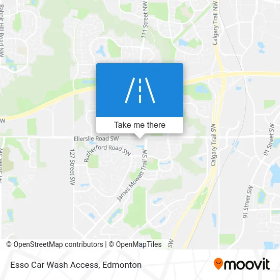 Esso Car Wash Access map