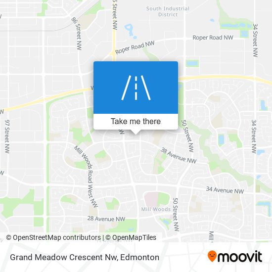 Grand Meadow Crescent Nw map