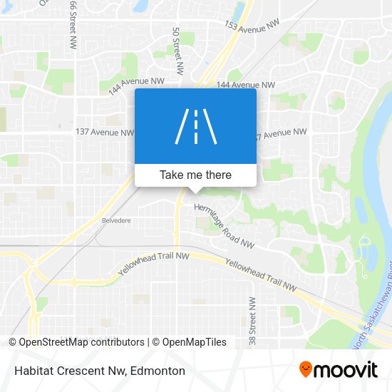 Habitat Crescent Nw map