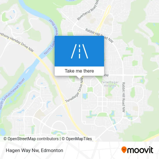 Hagen Way Nw map