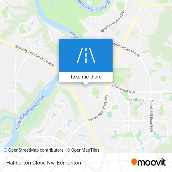 Haliburton Close Nw map