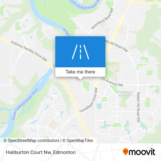 Haliburton Court Nw map