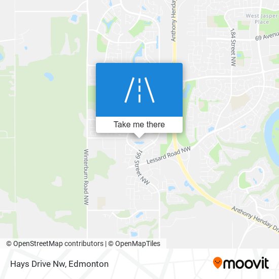 Hays Drive Nw map