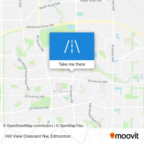 Hill View Crescent Nw map