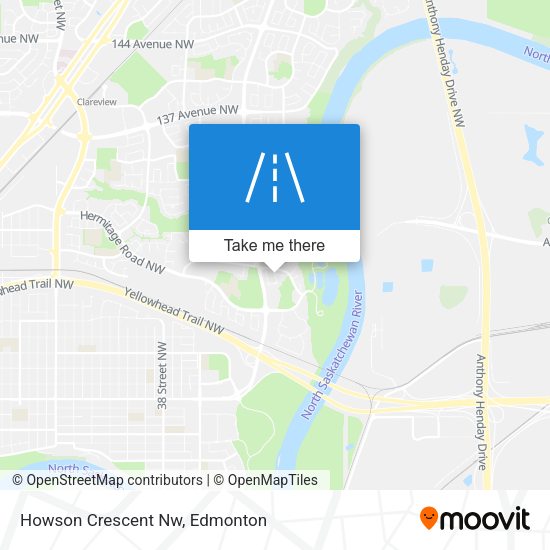 Howson Crescent Nw map