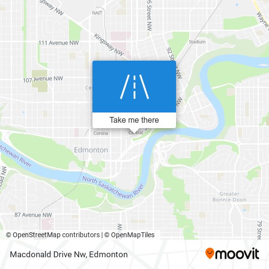 Macdonald Drive Nw map