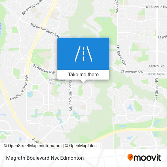 Magrath Boulevard Nw map
