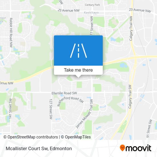 Mcallister Court Sw map