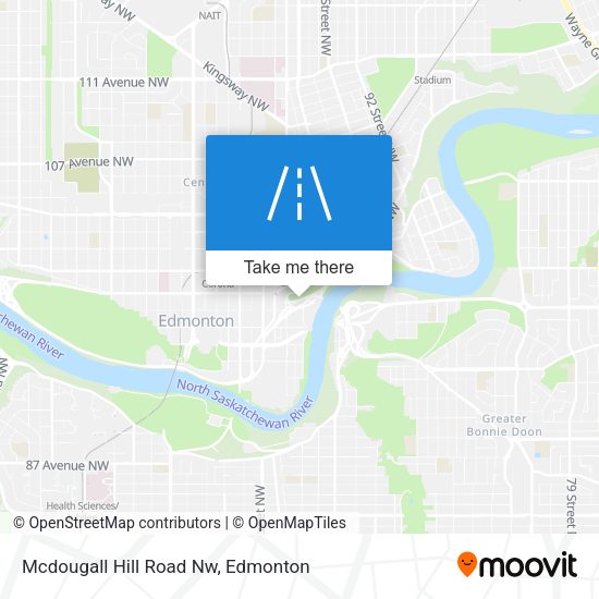 Mcdougall Hill Road Nw map
