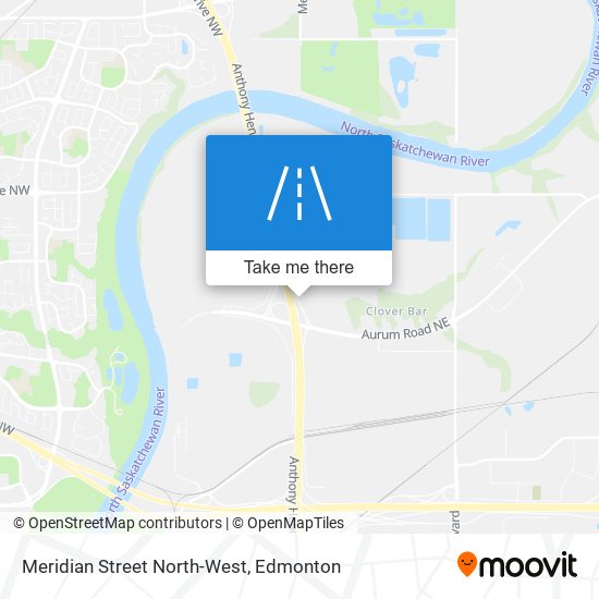 Meridian Street  North-West map