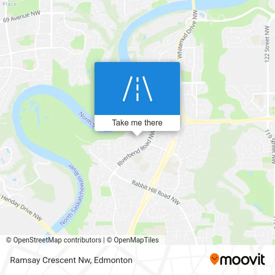 Ramsay Crescent Nw map