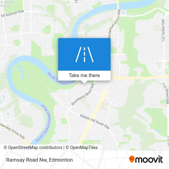 Ramsay Road Nw map
