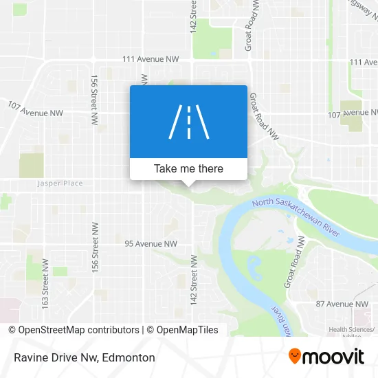 Ravine Drive Nw map