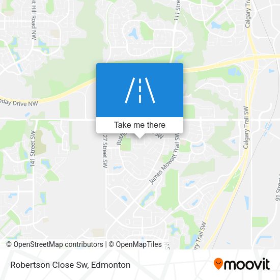 Robertson Close Sw map