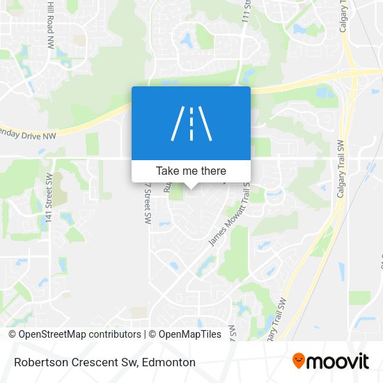 Robertson Crescent Sw map